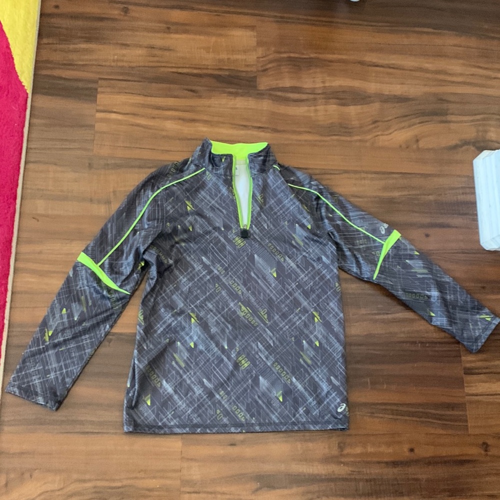 ASICS Boys Zip Neck Sweatshirt Jumper